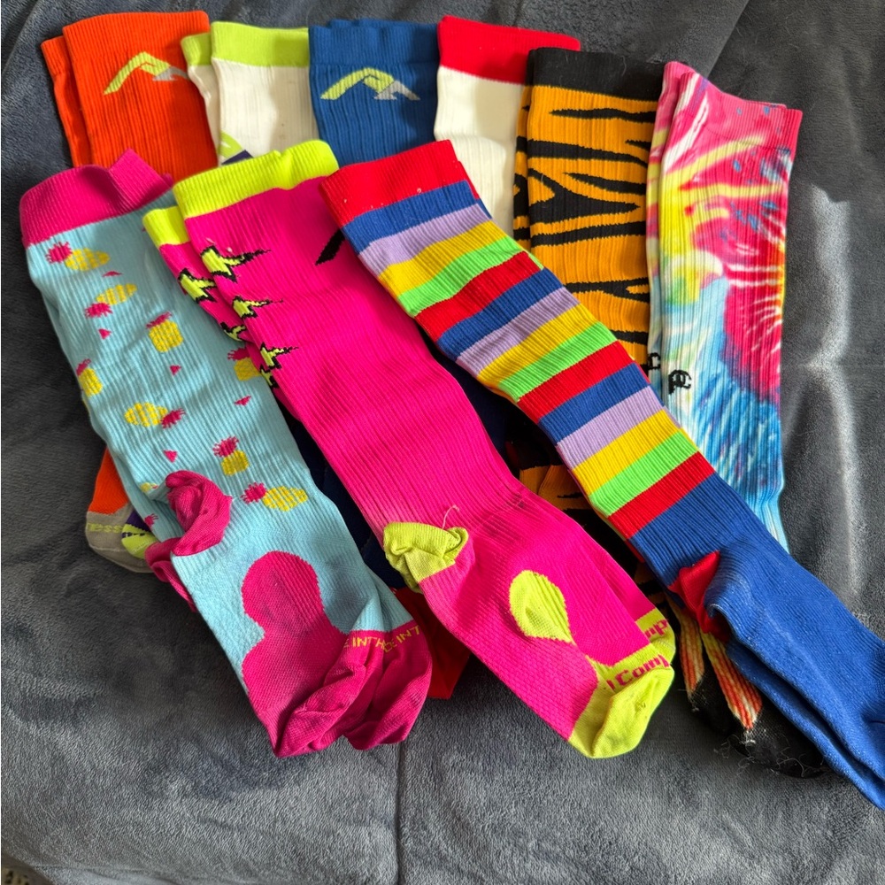 Colorful compression Socks Collection size XS.  Pro compression